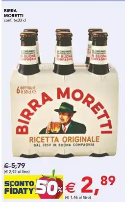 Esselunga Birra MORETTI offerta