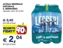 Esselunga Acqua minerale naturale LEVISSIMA offerta