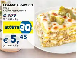 Esselunga Lasagne ai carciofi offerta