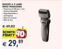 Esselunga Rasoio a 2 lame RW33 PANASONIC offerta