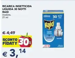 Esselunga Ricarica insetticida liquida 30 notti RAID offerta