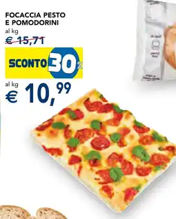 Esselunga Focaccia pesto e pomodorini offerta