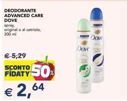Esselunga Deodorante advanced care DOVE offerta