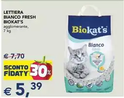 Esselunga Lettiera bianco fresh BIOKAT'S agglomerante offerta