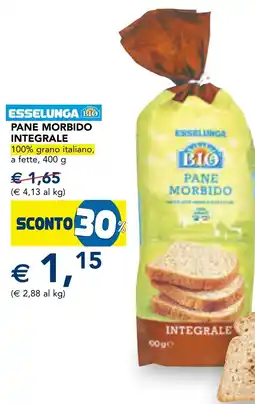 Esselunga Pane morbido integrale offerta