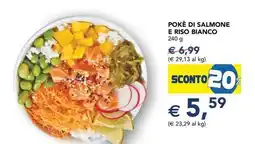 Esselunga Pokè di salmone e riso bianco offerta