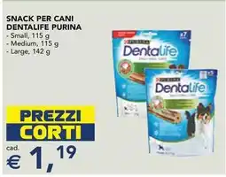 Esselunga Snack per cani dentalife PURINA offerta