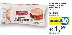 Esselunga Pane per burger lievito madre DAILY BREAD offerta
