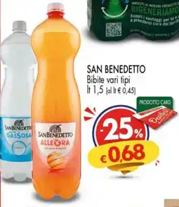 Despar SAN BENEDETTO Bibite vari tipi offerta