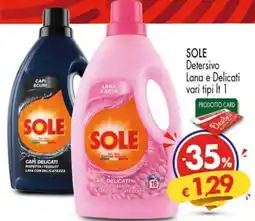 Despar SOLE Detersivo Lana e Delicati vari tipi offerta