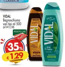 Despar VIDAL Bagnoschiuma vari tipi offerta