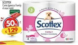 Despar SCOTTEX Carta Igienica Family 4 maxi rotoli offerta