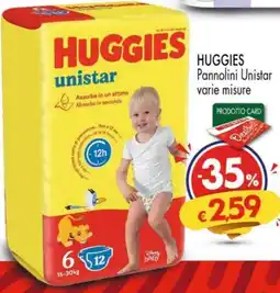 Despar HUGGIES Pannolini Unistar varie misure offerta