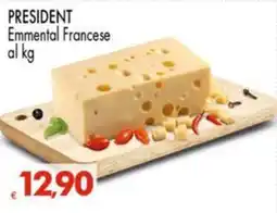 Despar PRESIDENT Emmental Francese offerta