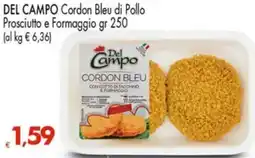 Despar DEL CAMPO Cordon Bleu di Pollo Prosciutto e Formaggio offerta
