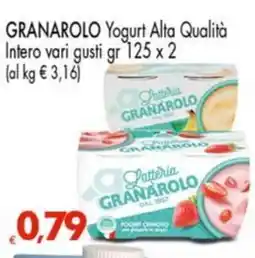 Despar GRANAROLO Yogurt Alta Qualità Intero vari gusti offerta