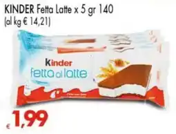Despar KINDER Fetta Latte offerta