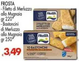 Despar FROSTA - Filetto di Merluzzo alla Mugnaia -Bastoncini di Merluzzo alla Mugnaia offerta