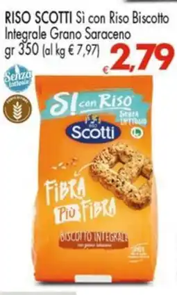 Despar RISO SCOTTI Sì con Riso Biscotto Integrale Grano Saraceno offerta