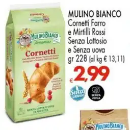 Despar MULINO BIANCO e Mirtilli Rossi Senza Lattosio e Senza uova offerta