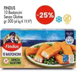 Despar FINDUS 10 Bastoncini Senza Glutine offerta