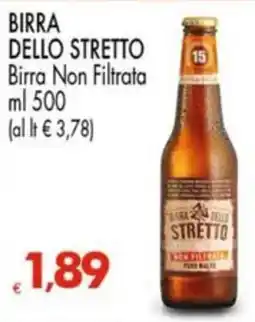 Despar BIRRA DELLO STRETTO Birra Non Filtrata offerta