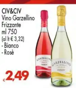 Despar CIV&CIV Vino Garzellino Frizzante offerta