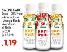 Despar SIMONE GATTO Succo 100% Frutta offerta