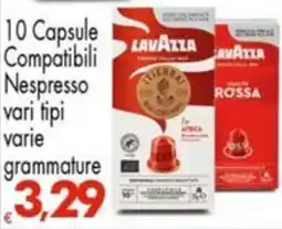 Despar 10 Capsule Compatibili Nespresso vari tipi offerta