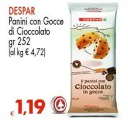 Despar DESPAR Panini con Gocce di Cioccolato offerta