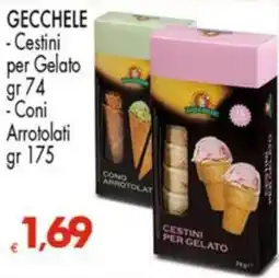 Despar GECCHELE -Cestini per Gelato-Coni Arrotolati offerta