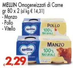 Despar MELLIN Omogeneizzati di Carne offerta