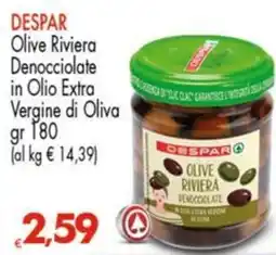 Despar DESPAR Olive Riviera Denocciolate in Olio Extra Vergine di Oliva offerta