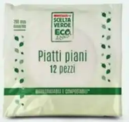 Despar 12 Piatti in Bioplastica offerta