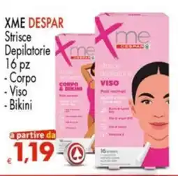 Despar XME DESPAR Strisce Depilatorie 16 pz offerta