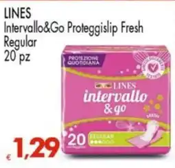 Despar LINES Intervallo&Go Proteggislip Fresh Regular 20 pz offerta