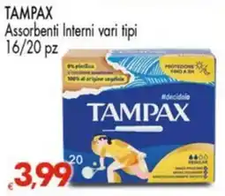 Despar TAMPAX Assorbenti Interni vari tipi 16/20 pz offerta