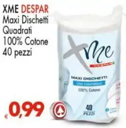 Despar XME DESPAR Maxi Dischetti Quadrati 100% Cotone 40 pezzi offerta