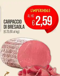 PrestoFresco Carpaccio di bresaola offerta