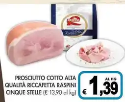 PrestoFresco Prosciutto cotto alta qualità riccafetta raspini cinque stelle offerta