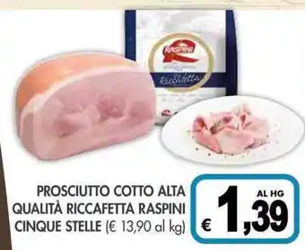 PrestoFresco Prosciutto cotto alta qualità riccafetta raspini cinque stelle offerta