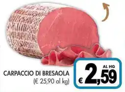 PrestoFresco Carpaccio di bresaola offerta