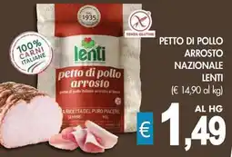 PrestoFresco Petto di pollo arrosto nazionale LENTI offerta