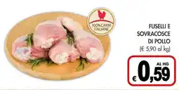 PrestoFresco Fuselli e sovracosce di pollo offerta