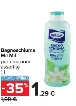 Carrefour Bagnoschiuma Mil Mil offerta