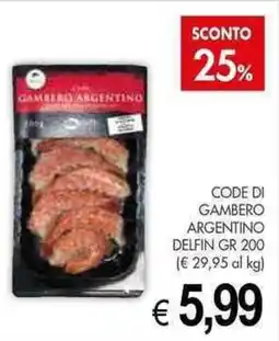 PrestoFresco Code di gambero argentino DELFIN offerta