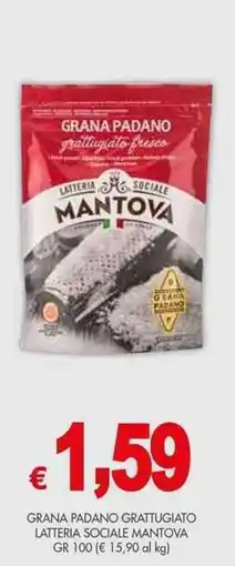 PrestoFresco Grana padano grattugiato latteria sociale MANTOVA offerta