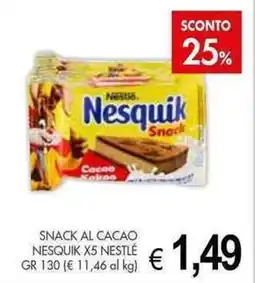PrestoFresco Snack al cacao nesquik x5 NESTLÉ offerta