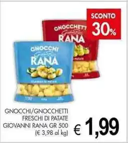 PrestoFresco Gnocchi/gnocchetti freschi di patate GIOVANNI RANA offerta