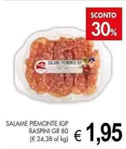 PrestoFresco Salame piemonte IGP RASPINI offerta